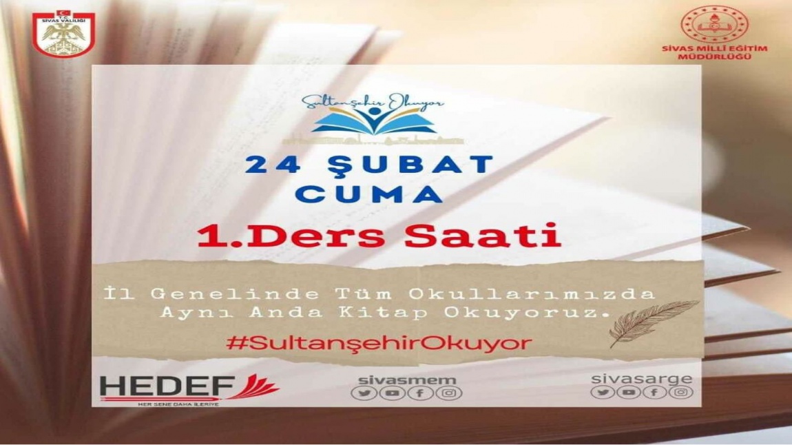 #SultanşehirOkuyor (24 Şubat)