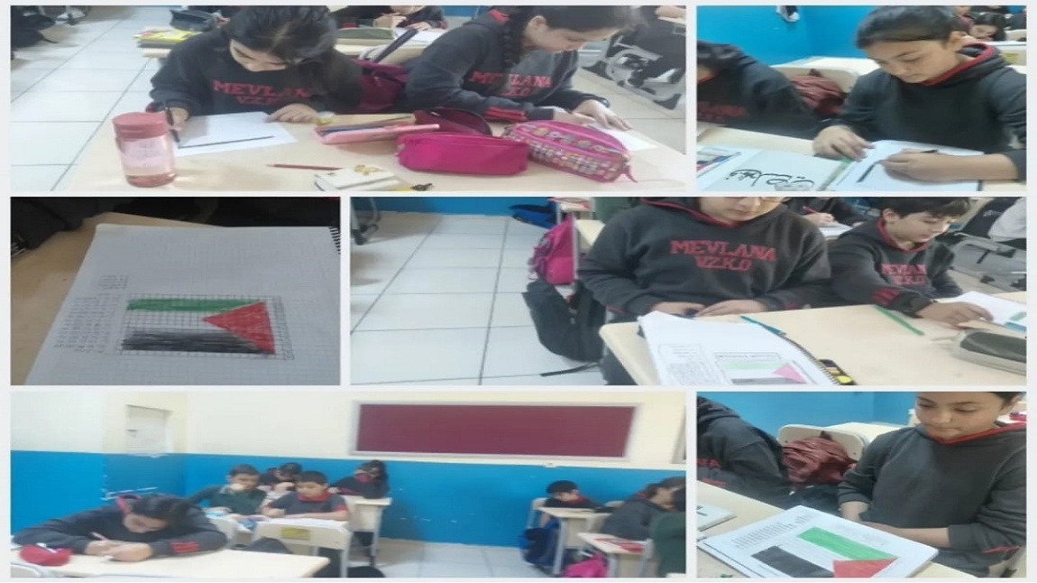 Kodlama İle Filistin'e Destek: 7/C Sınıfından Anlamlı Bayrak Projesi